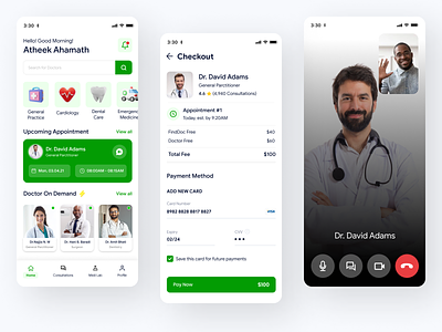 FindDoc Telemedicine App Doctor Consultation 2022 appointments casestudy consultation doctor health healthcare medical minimal mobile patient prescriptions productdesign reports telemedicine uxdesign