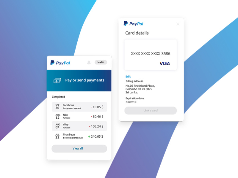 Paypal Mobile UI/UX Redesign Concept. Summary | Wallet wallet | summary concept. redesign uiux mobile paypal