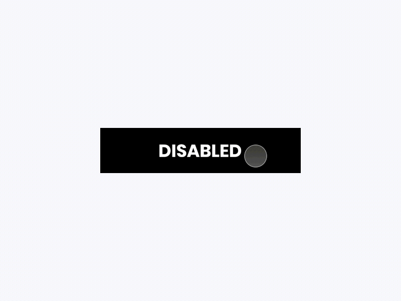 Button Animation (Enabled / Disabled)