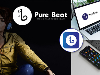 Pure beat - App logo design