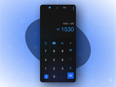 Calculator UIUX Design  - Daily UI #004