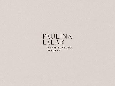 Paulina Lalak logo design branding interior design logo minimalist