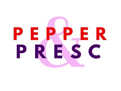 Pres and Pepper ampersand apparel apparel logo brand classic clean desigb fashion fun funky kids name names pink purple red
