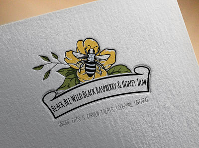 Hand drawn logo for Honey Jam Label branding custom desgin design fiverr fiverr logo fiverr.com fiverrgigs graphic design hand drawn hand made illustration illustrator logo madeonfiverr minimal vector