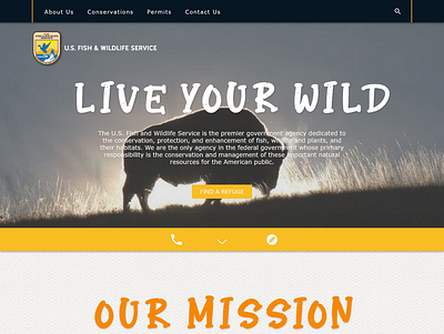 U.S. Fish & Wildlife Service: Government Agency Redesign branding graphic design logo redesign web web design