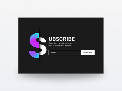 UI 026 - Subscribe Form