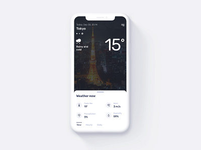 Day 037 - Weather daily100 dailyui day037
