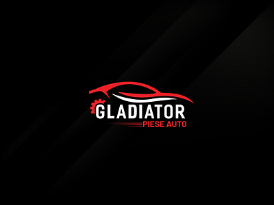 Gladiator Piese Auto atikcreation brand guideline branding car logo car service logo gladiator gladiator piese auto identity design logo logo design