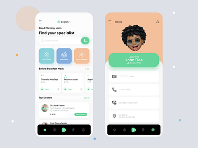 Healthcare App UI/UX Designs by Braincrew Apps on Dribbble