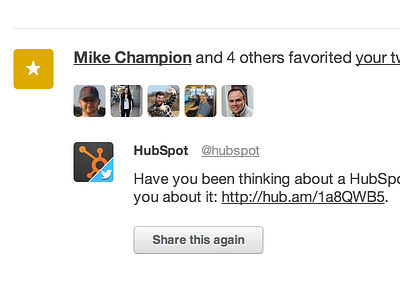 Favorite feed hubspot social inbox