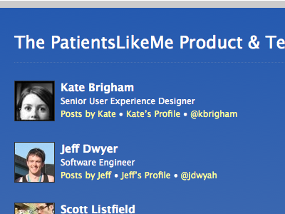 A peek at the footer blog patientslikeme