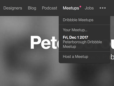 Meetupdates dribbble meetups notifications