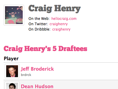 Player page api dribbble gray liiikes lucida grande pink