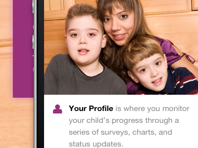 It's responsive, too. mobile parenting parentslikeme patientslikeme purple wow week