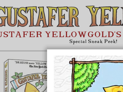 Special Sneak Peek gustafer yellowgold lucida grande red yellow