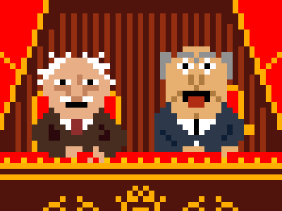 Statler and Waldorf Pixels