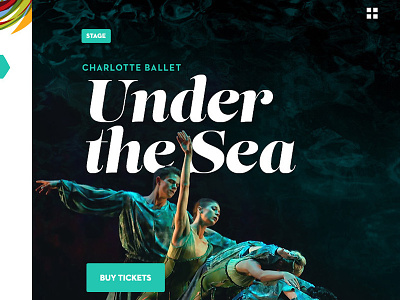 Under the Sea ballet comp events feature lust neutraface serif stage tickets type typography web