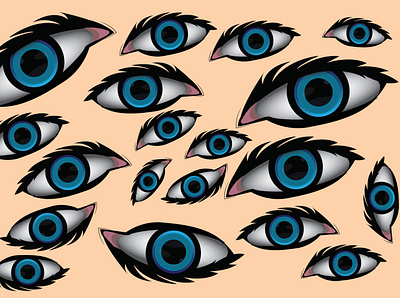 Eye Mashup 3d anime eye eye graphic design halucination illustration illustrator photoshop psychedelic psychedelic art ui