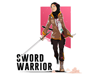 Sword Warrior illustration illustration art illustration digital illustrator vector