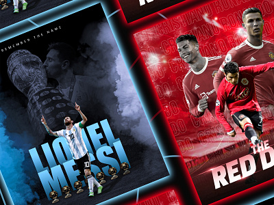 Creative Soccer or Football Sports Banner For Social Media Post.
