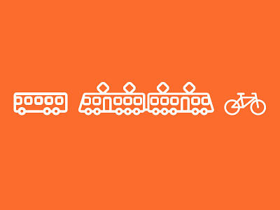 Transport icons icons illustrator orange project transport web white