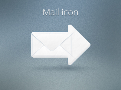 Mail/Reply/Forward/Send Icon arrow blue envelop icon mail mailicon paper photoshop post reply send shadow