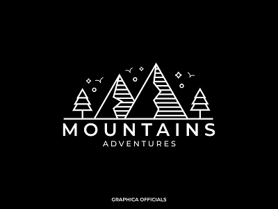 Mountains Adventures design graphic design logo logo concept minimal