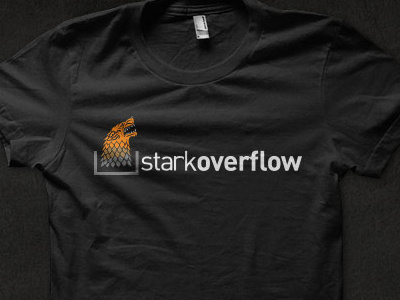 Starkoverflow design geek parody stackoverflow t shirt tee