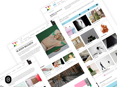 A Belgian platform for creatives abstract black creatives designers uidesign ux design webdesign website white wireframes