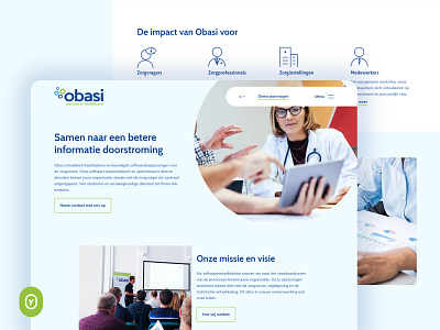 Obasi | Webdesign bright doctors health healthcare uidesign uiux ux webdesign website