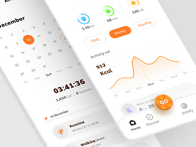 Fitness app app design fitness fitness app graphic design health trend ui uidesign ux