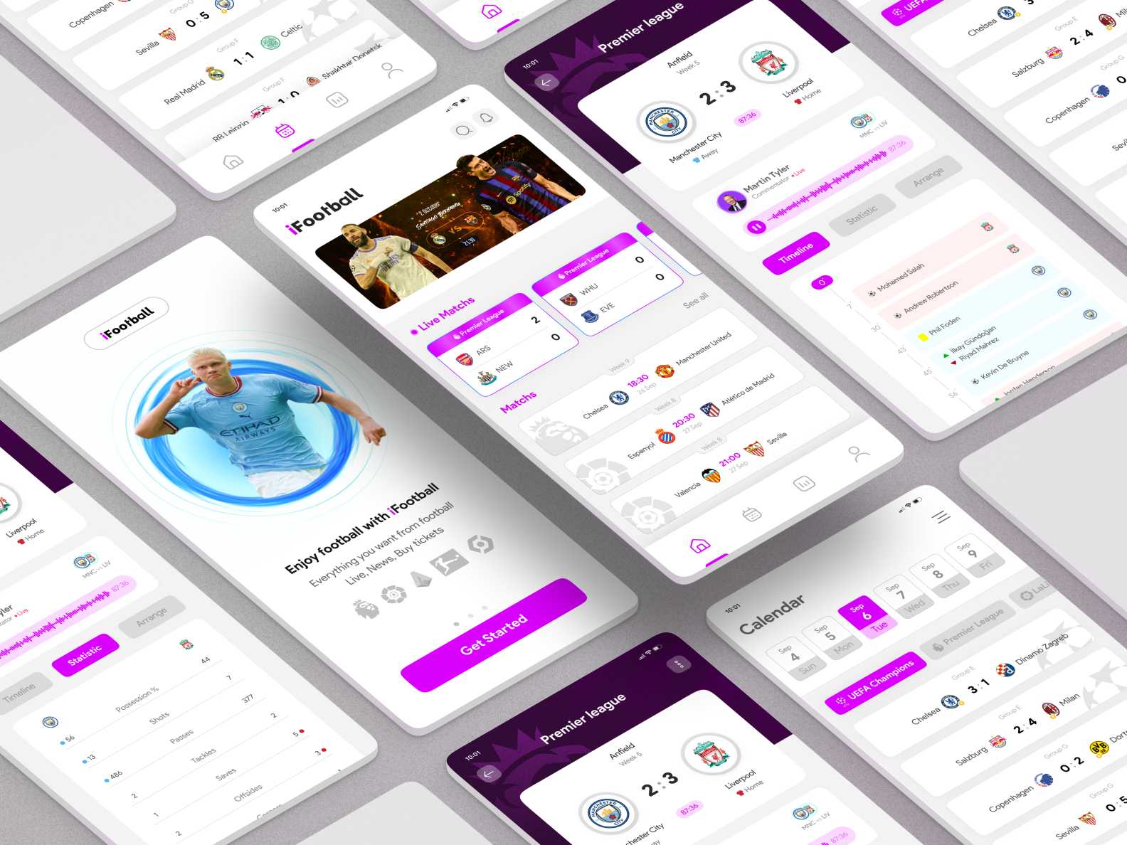 Live Football App by Fazel Movahedi for Obtic™ on Dribbble