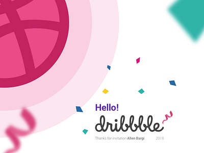 Hello, Dribbble design dribbble hello