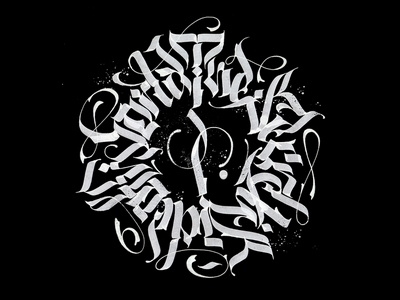 The Secret Side Of World art calligraphy hand ilyaaken lettering tattoo type