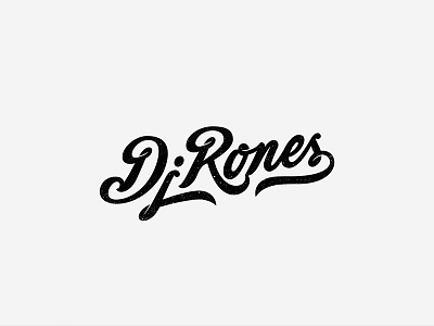 Dj Rones calligraphy design handlettering lettering letteringlogo logotype print type typography vector