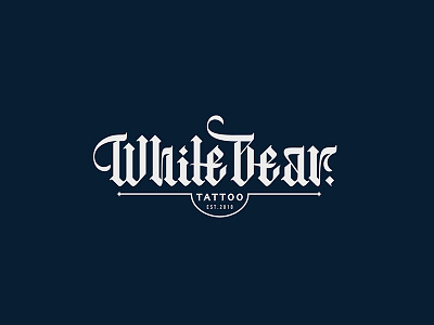 White Bear branding calligraphy hand handlettering ilyaaken lettering letteringlogo logo logotype tattoo type typography vector