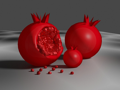 Pomegranate with Blender
