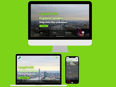 LeapForth Travel UX Responsive Design adobexd branding design logo london responsive design travel travel website ui ux ux design ux designer