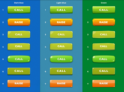 Game buttons styles button buttons game design ui design