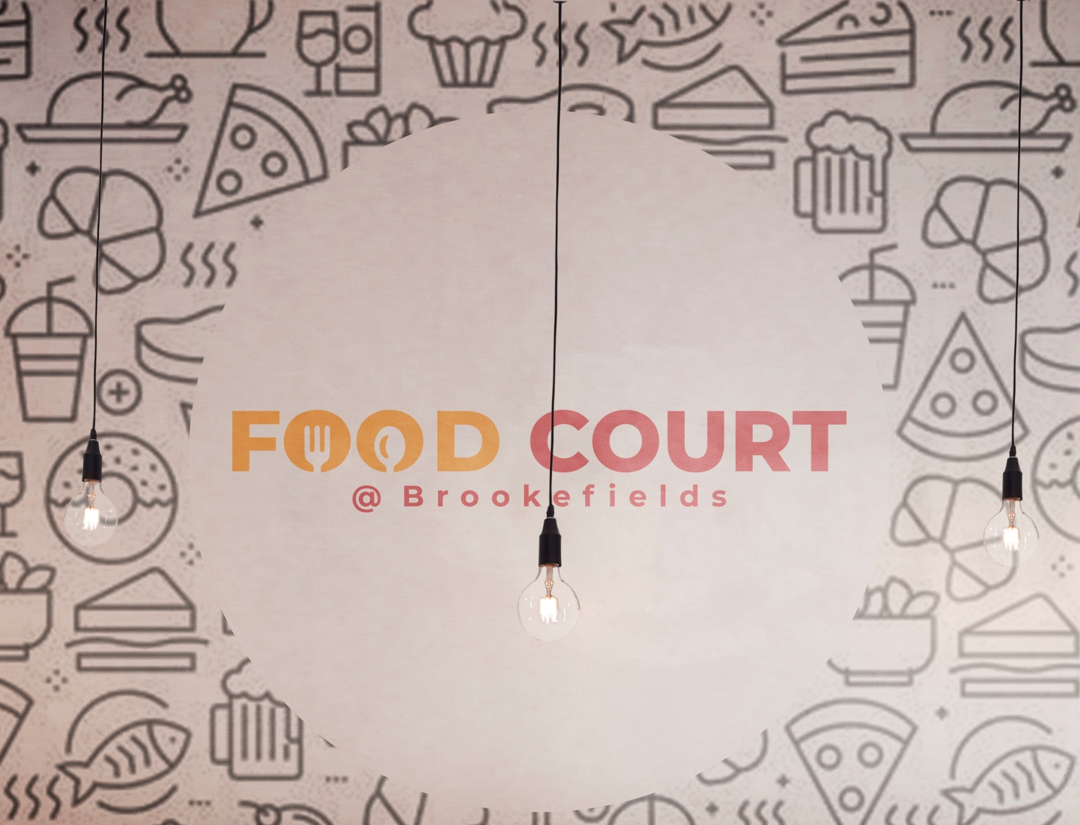 Set of vintage restaurant or food court logo Vector Image