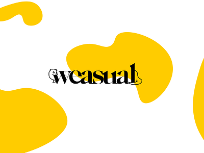 weasual Logo Design branding design illustration logo typography vector