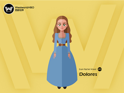 Westworld——Dolores character illustration