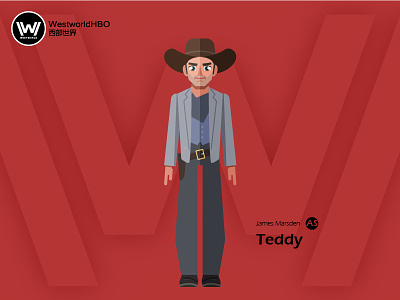 Westworld——Teddy character illustration