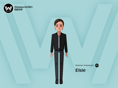 Westworld——Elsie character illustration