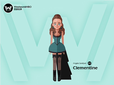 Westworld——Clementine character illustration