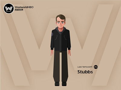 Westworld——Stubbs character illustration