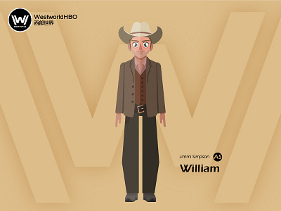 Westworld——William character illustration