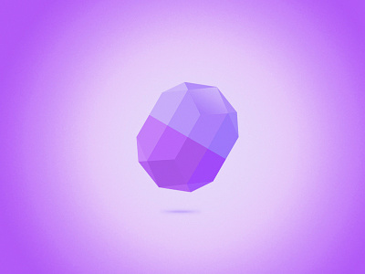 Diamond crystal diamond purple