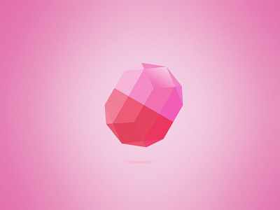 Diamond crystal diamond pink