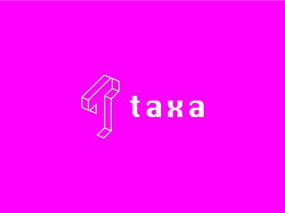 Taxa Logo blockchain brand logo mobiusstrip technology